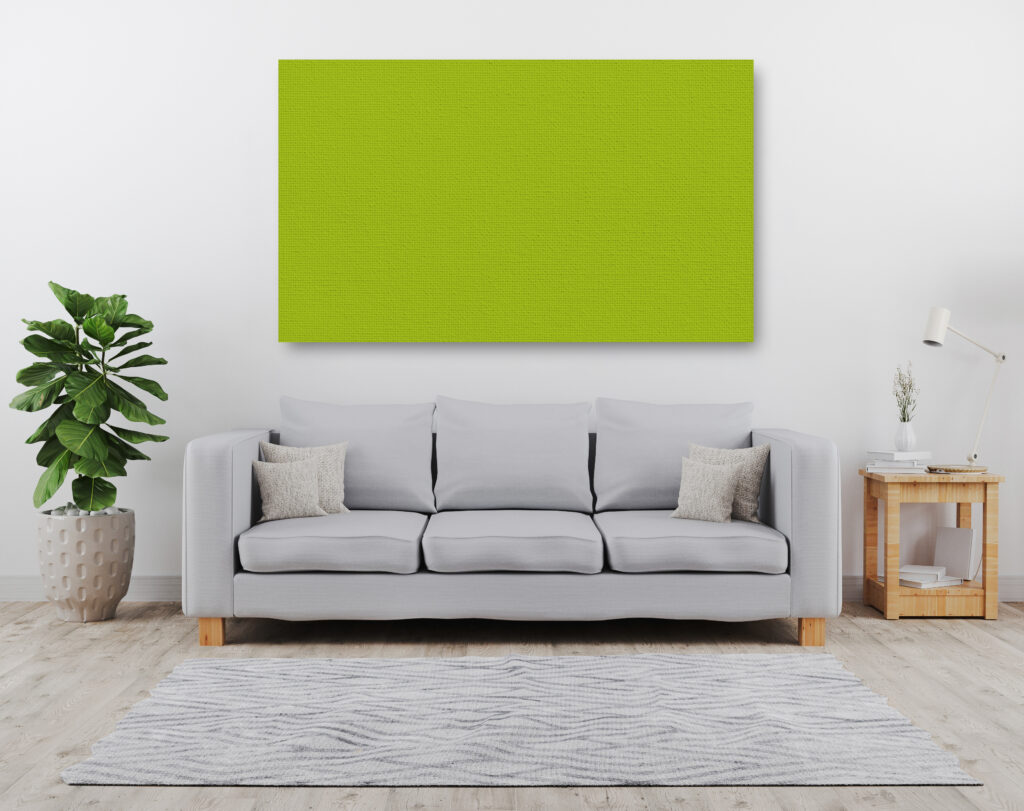 SuperPhon Lucia Fabric Acoustic Wall Panels Madura Fluorescent Green (choice of sizes)