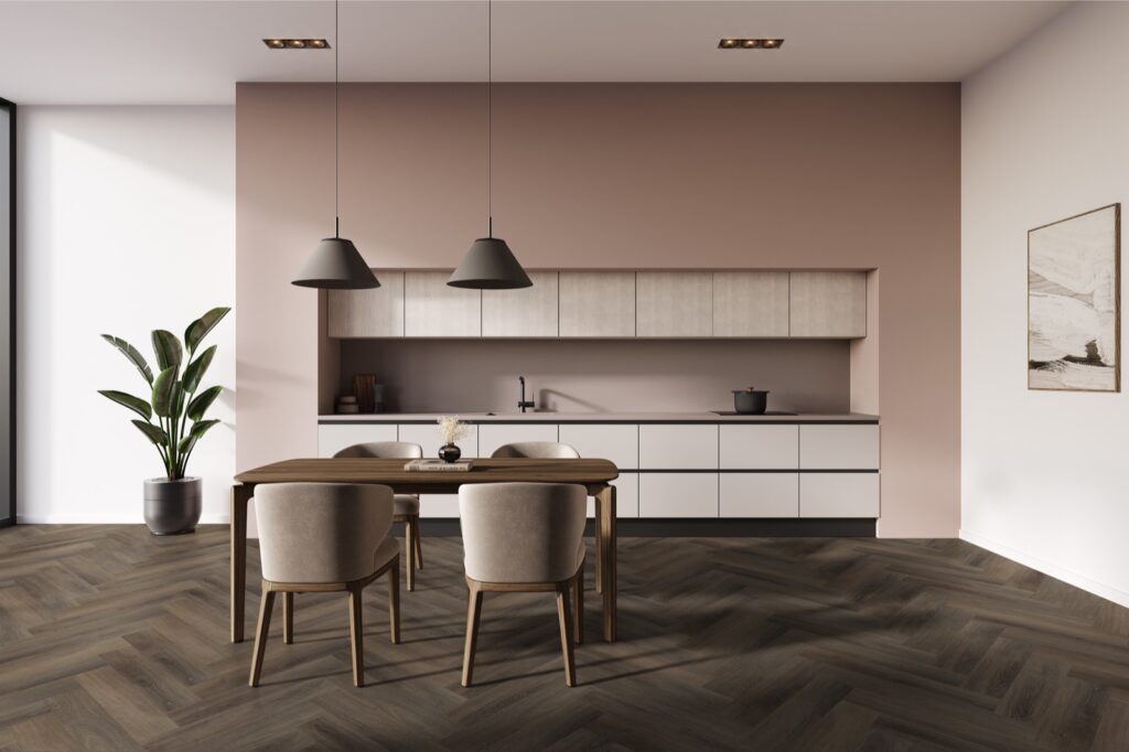 Craftsman SPC Click Blackthorn Oak Herringbone