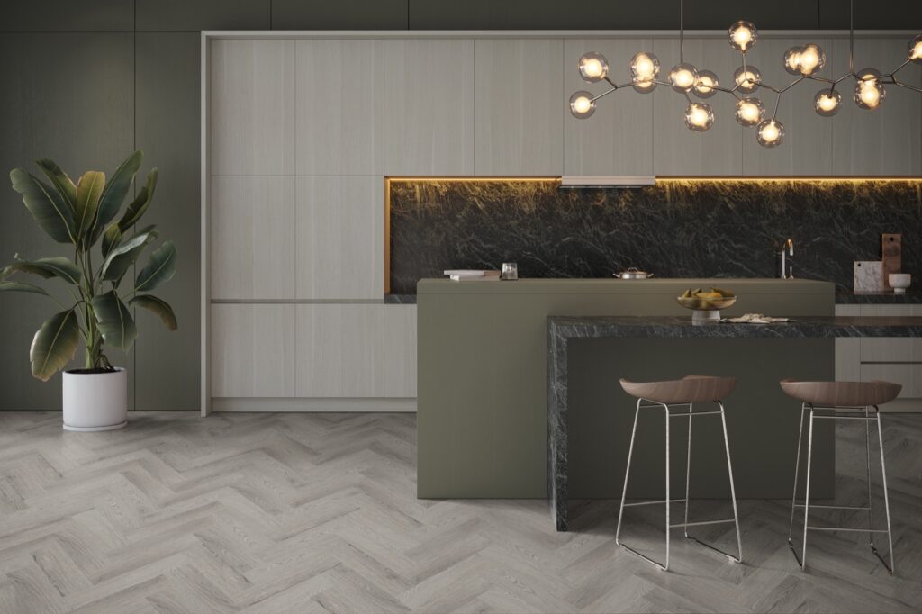 Craftsman Dryback Platinum Oak Herringbone