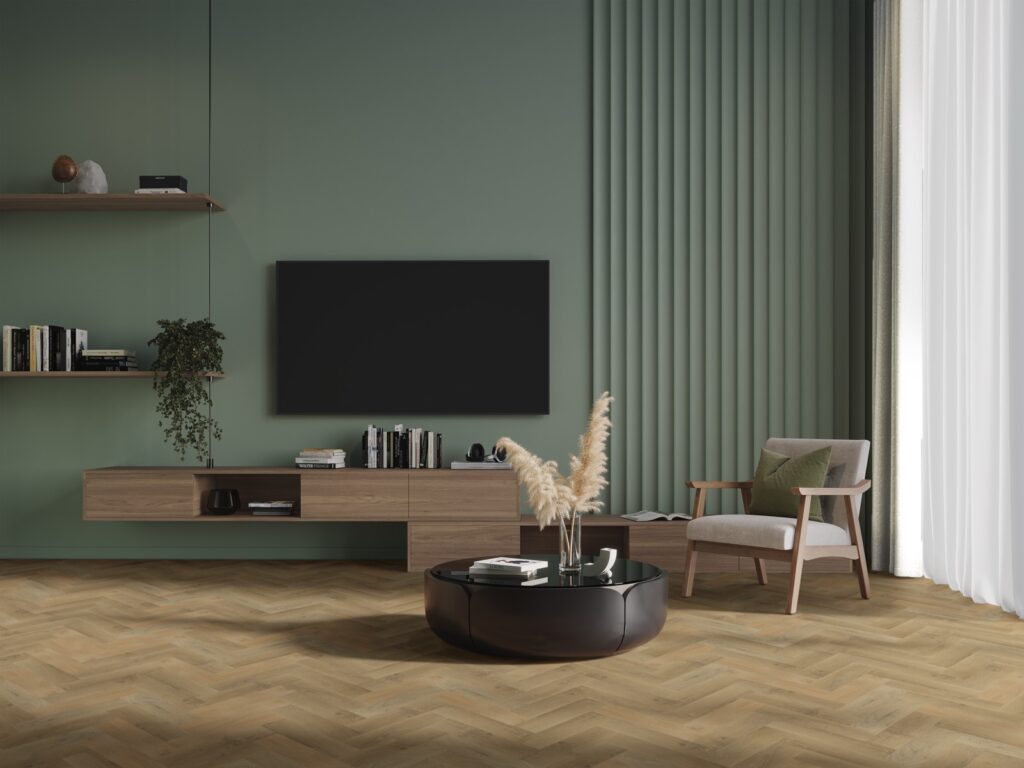 Craftsman Dryback Fireside Oak Herringbone