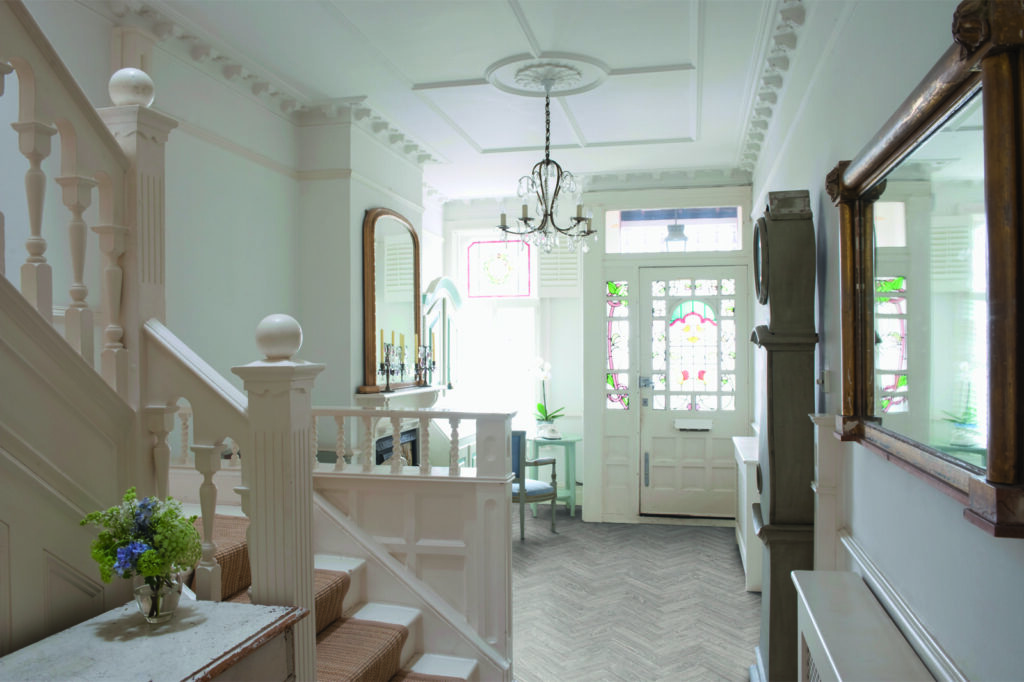 Luvanto Design Washed Grey Oak Contemporary Herringbone