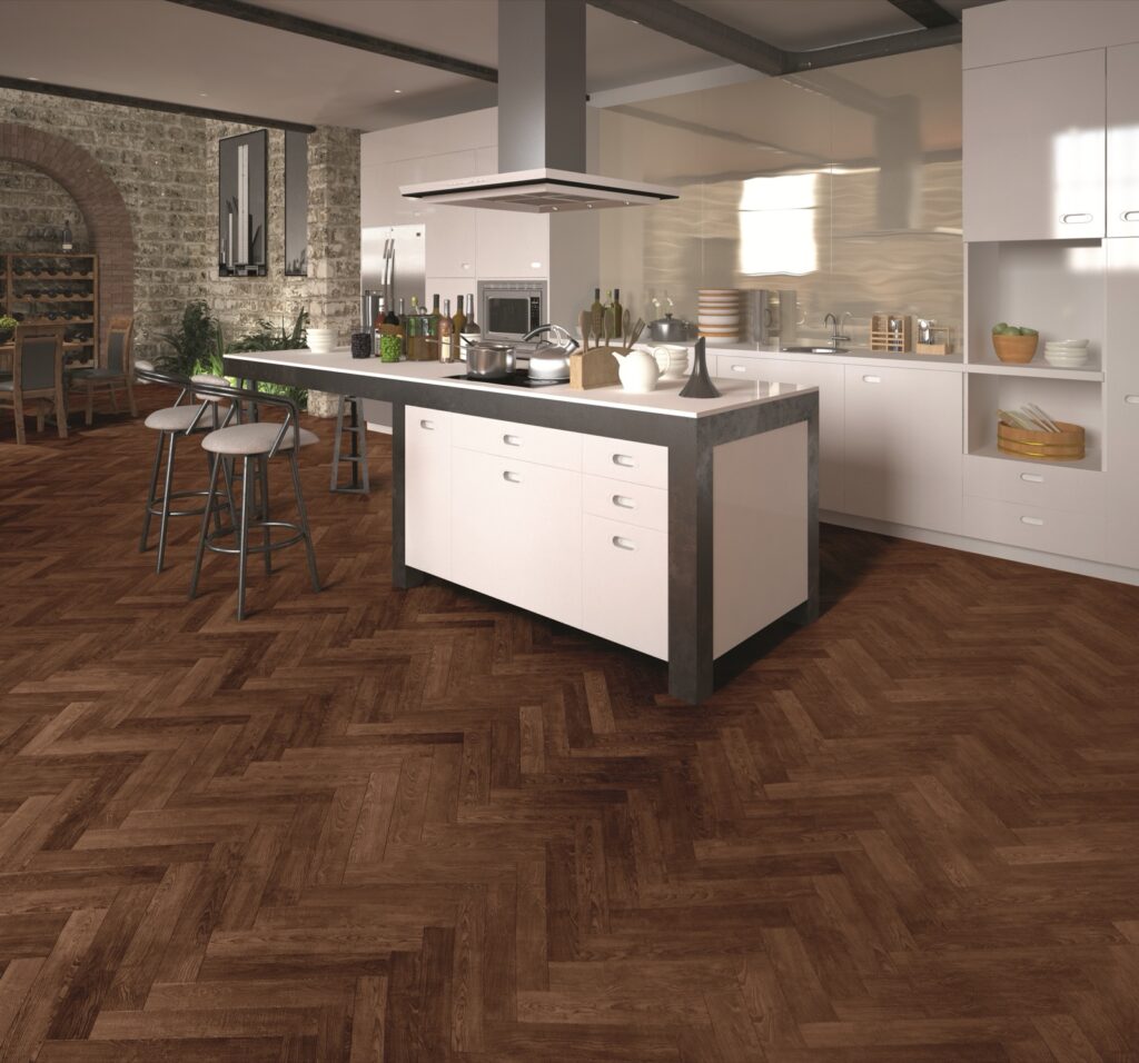 Luvanto Click Plus Priory Oak Herringbone