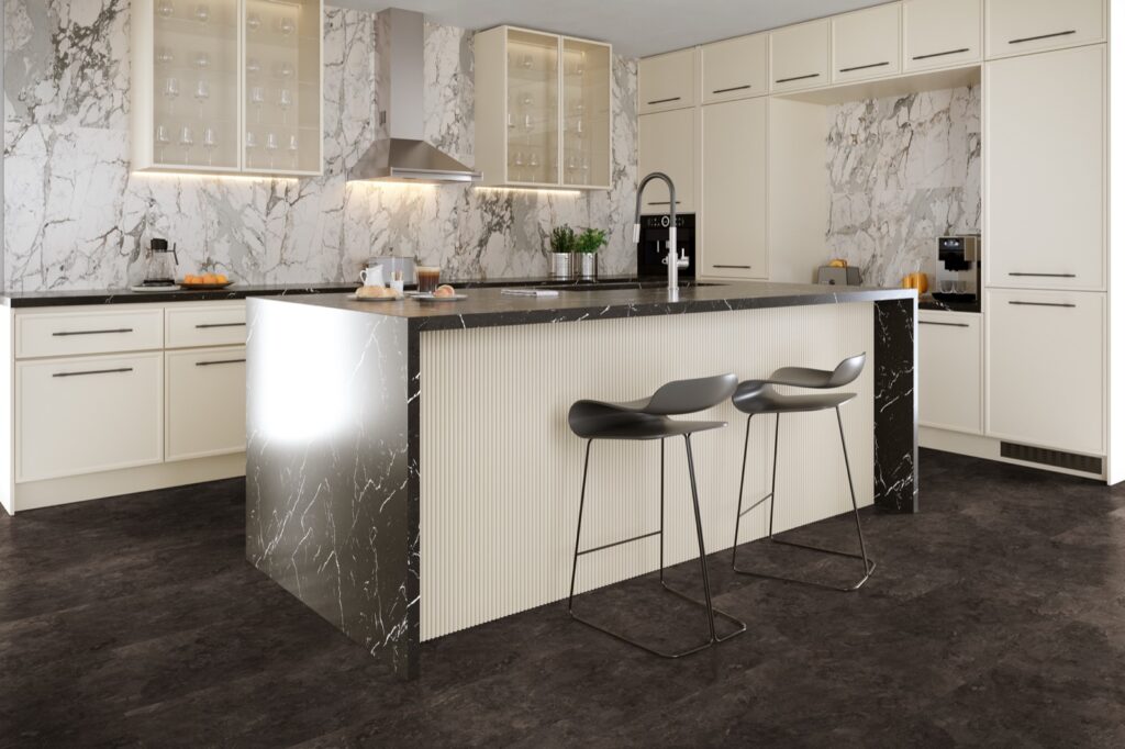 Luvanto Click Plus Silver Slate Tile